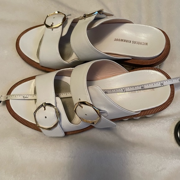 Beautiful Nicholas Kirkwood slip-on Sandals with pearl heel. Made in Italy - Picture 7 of 15